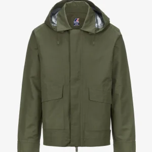 Kaya Linnenmengsel 2Lgreen Cypress-Zilver>K-WAY Fashion