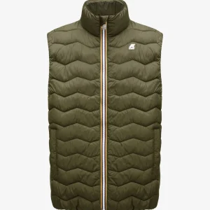 Valen Gewatteerd Warmgroen Zwartachtig>K-WAY Discount